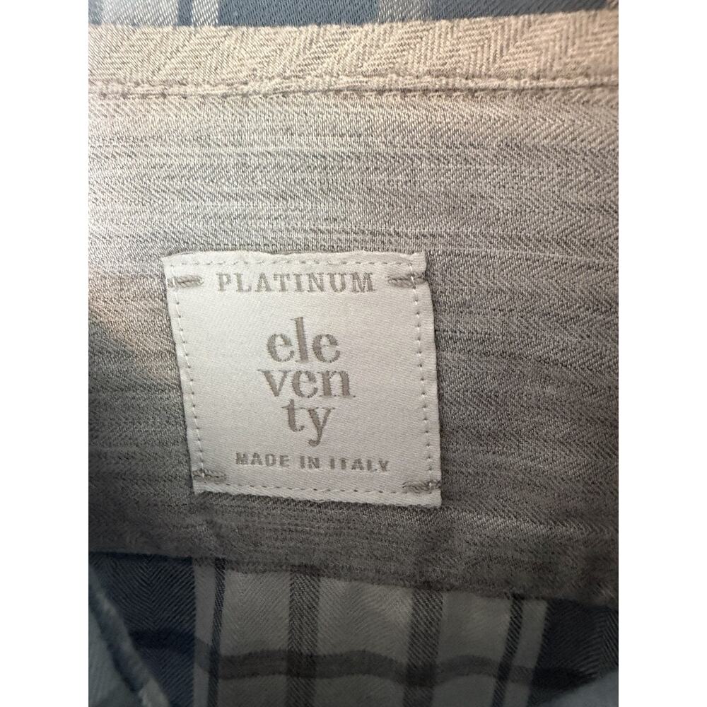 Eleventy Dandy Shirt - Denim Plaid Button Down Women's Size S New $398 View 5